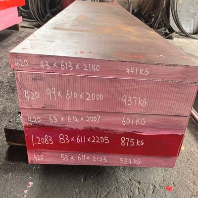 50mm D3 कोल्ड वर्क डाई टूल मिल्ड स्टील प्लेट 1.2080 / Cr12